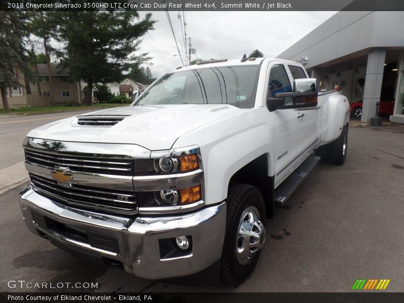Summit White / Jet Black 2018 Chevrolet Silverado 3500HD LTZ Crew Cab Dual Rear Wheel 4x4