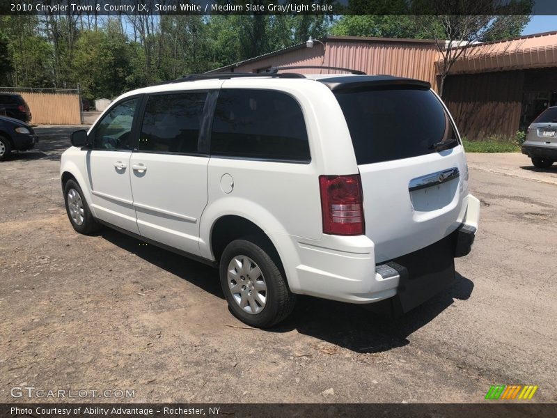 Stone White / Medium Slate Gray/Light Shale 2010 Chrysler Town & Country LX