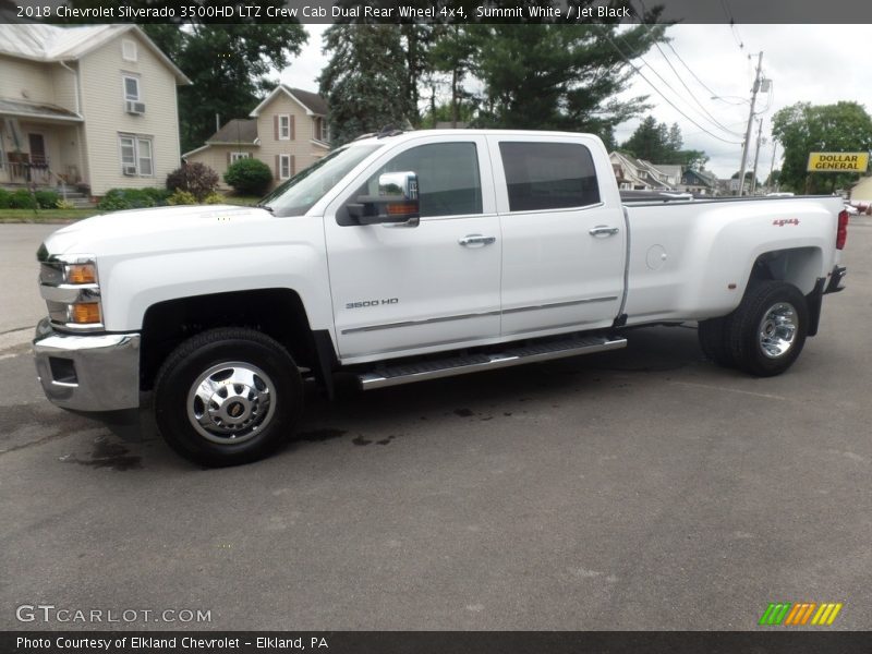 Summit White / Jet Black 2018 Chevrolet Silverado 3500HD LTZ Crew Cab Dual Rear Wheel 4x4