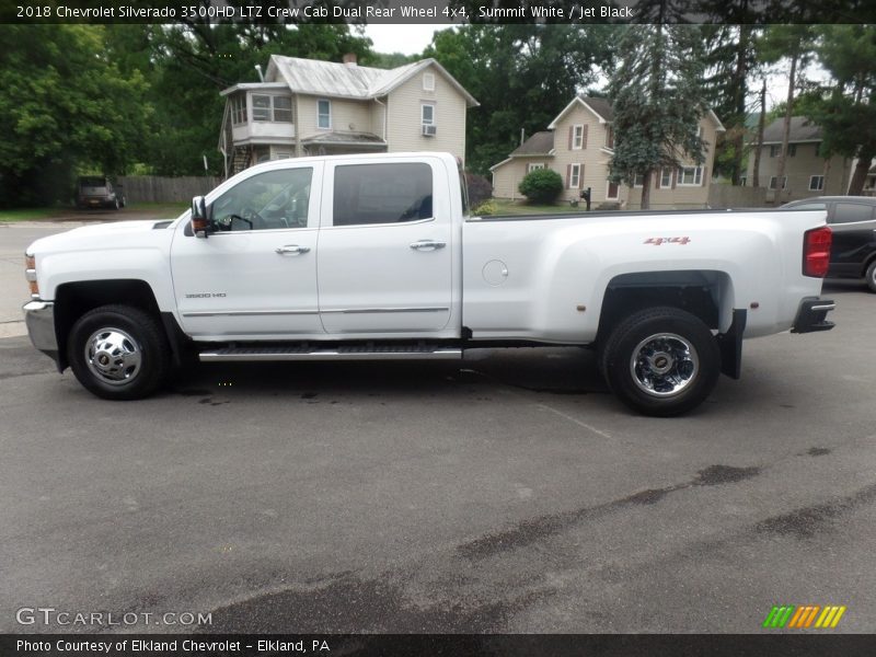 Summit White / Jet Black 2018 Chevrolet Silverado 3500HD LTZ Crew Cab Dual Rear Wheel 4x4