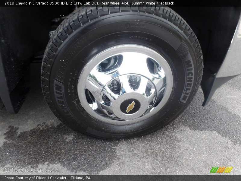 Summit White / Jet Black 2018 Chevrolet Silverado 3500HD LTZ Crew Cab Dual Rear Wheel 4x4