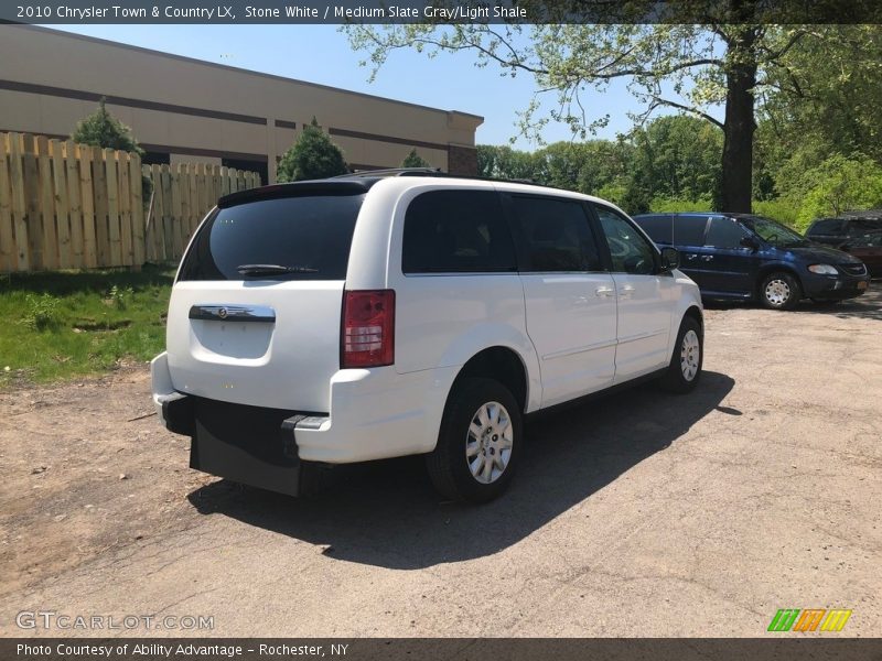 Stone White / Medium Slate Gray/Light Shale 2010 Chrysler Town & Country LX