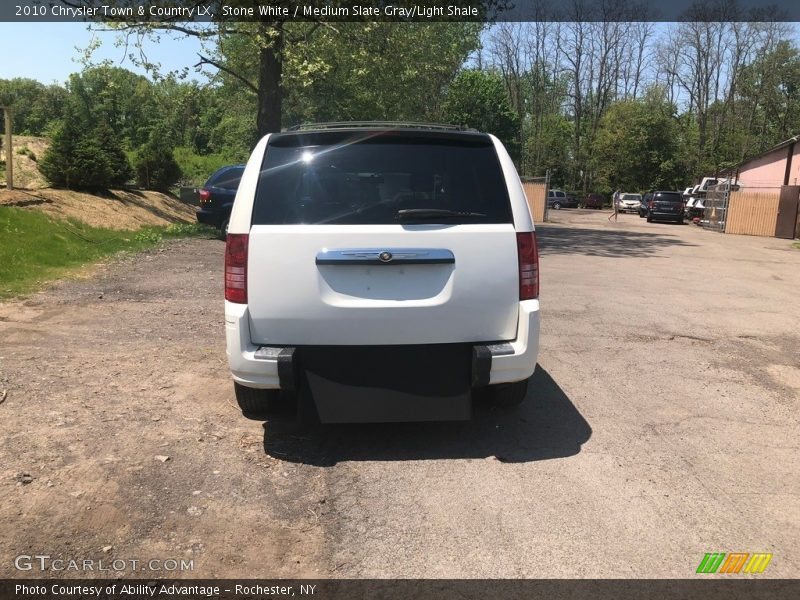 Stone White / Medium Slate Gray/Light Shale 2010 Chrysler Town & Country LX