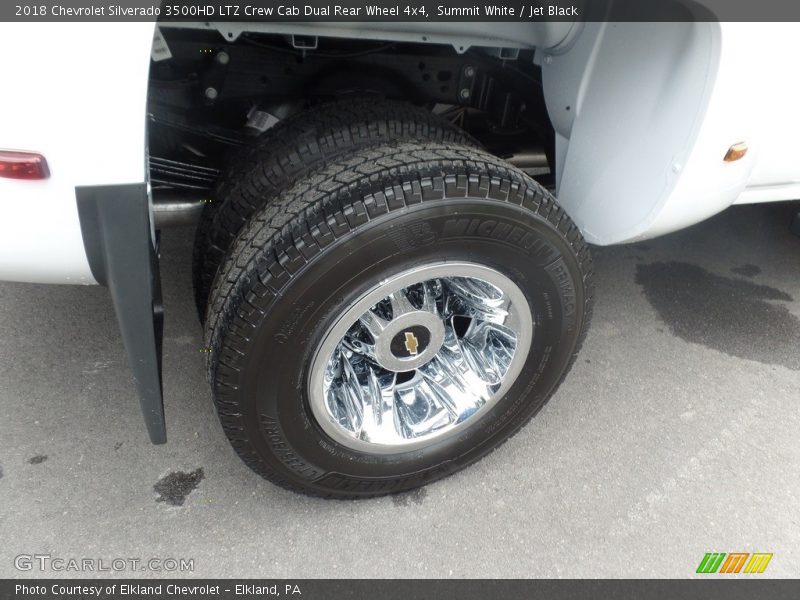 Summit White / Jet Black 2018 Chevrolet Silverado 3500HD LTZ Crew Cab Dual Rear Wheel 4x4