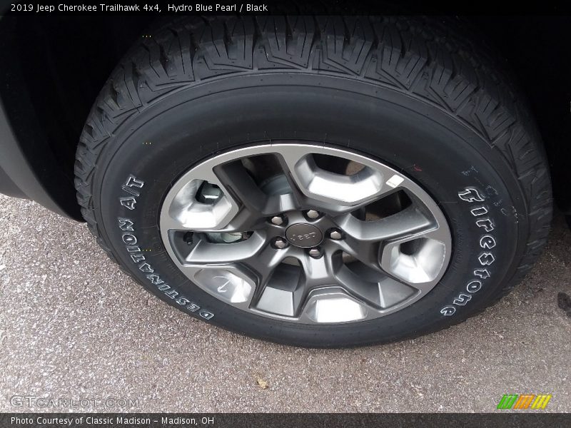 Hydro Blue Pearl / Black 2019 Jeep Cherokee Trailhawk 4x4