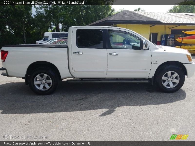 White / Sand/Steel 2004 Nissan Titan LE Crew Cab 4x4