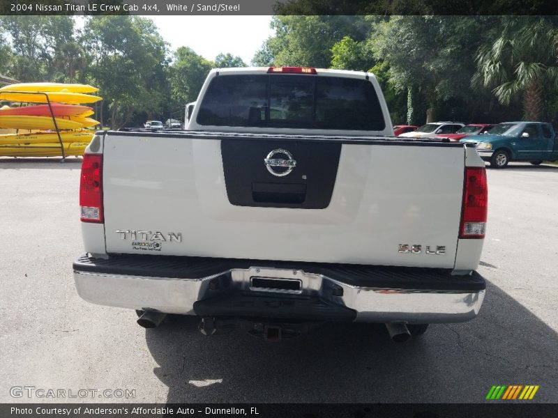 White / Sand/Steel 2004 Nissan Titan LE Crew Cab 4x4