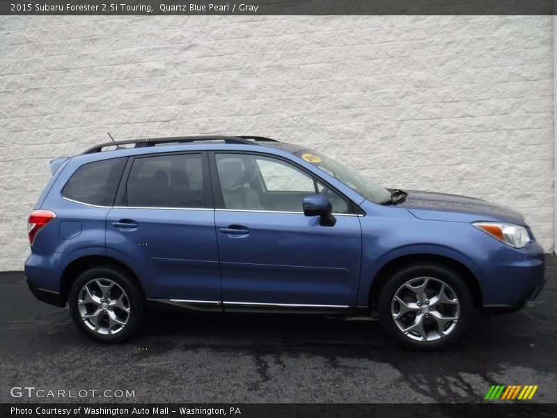 Quartz Blue Pearl / Gray 2015 Subaru Forester 2.5i Touring