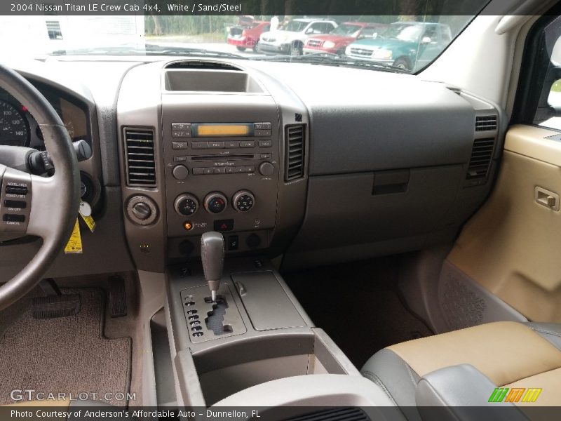 White / Sand/Steel 2004 Nissan Titan LE Crew Cab 4x4