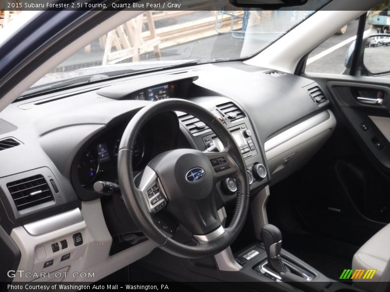 Quartz Blue Pearl / Gray 2015 Subaru Forester 2.5i Touring