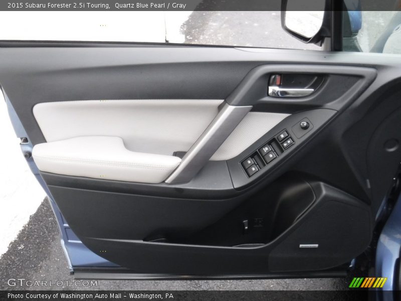 Quartz Blue Pearl / Gray 2015 Subaru Forester 2.5i Touring