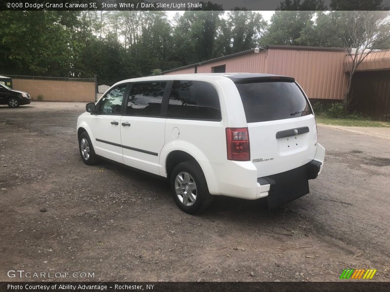 Stone White / Dark Slate/Light Shale 2008 Dodge Grand Caravan SE
