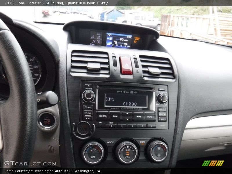 Quartz Blue Pearl / Gray 2015 Subaru Forester 2.5i Touring