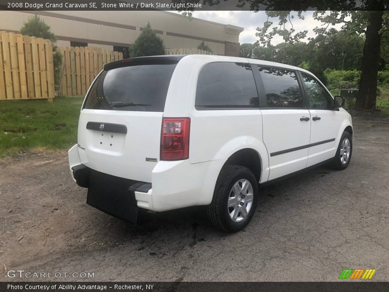 Stone White / Dark Slate/Light Shale 2008 Dodge Grand Caravan SE
