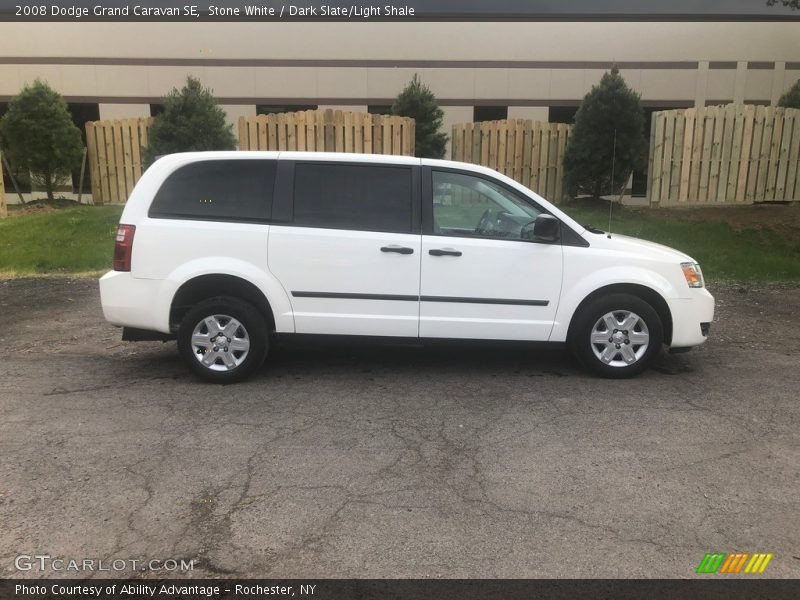 Stone White / Dark Slate/Light Shale 2008 Dodge Grand Caravan SE