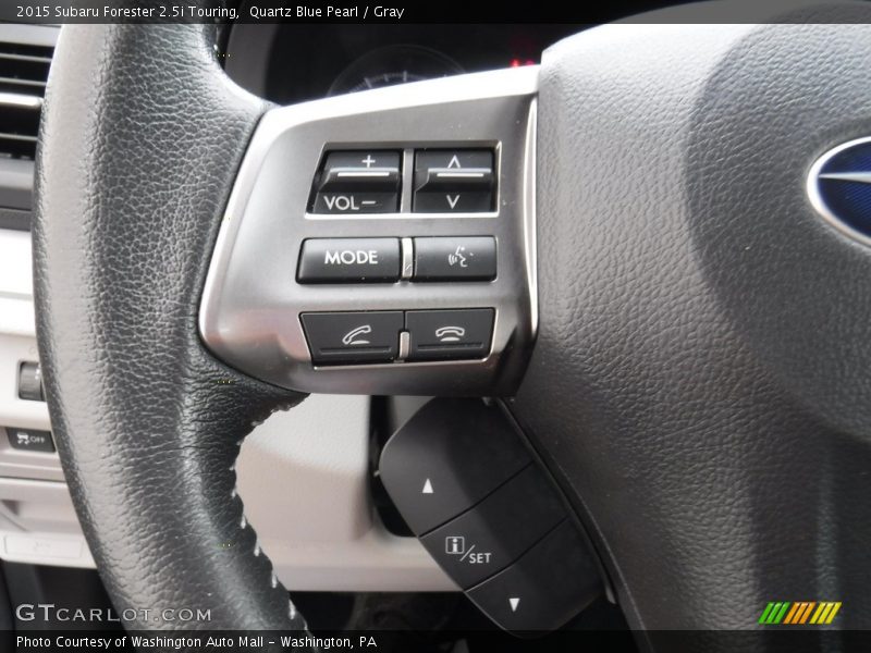 Quartz Blue Pearl / Gray 2015 Subaru Forester 2.5i Touring