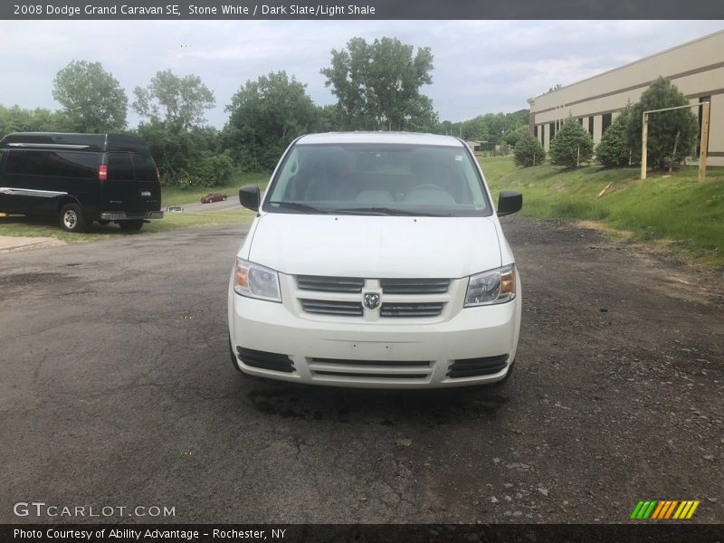 Stone White / Dark Slate/Light Shale 2008 Dodge Grand Caravan SE