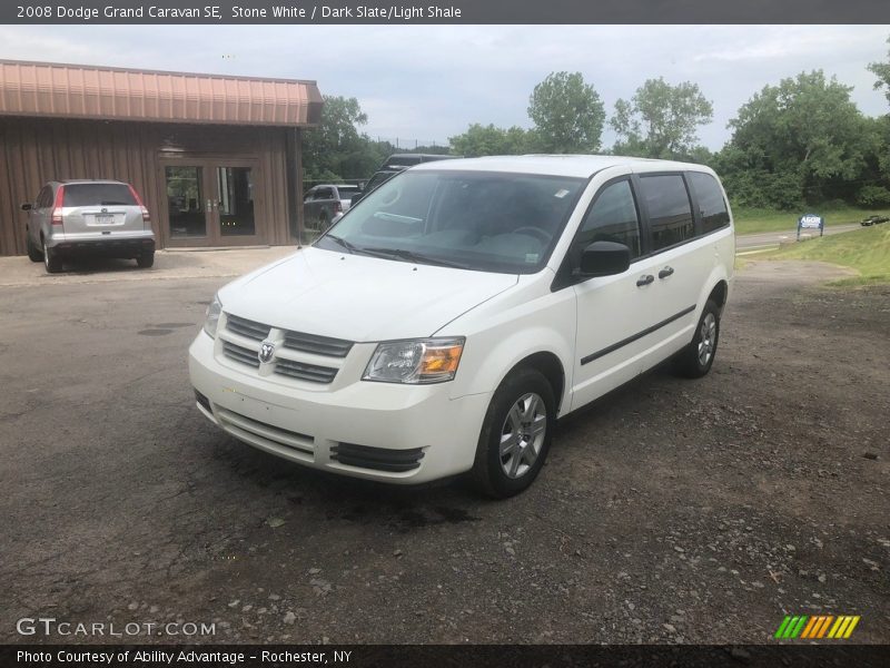 Stone White / Dark Slate/Light Shale 2008 Dodge Grand Caravan SE