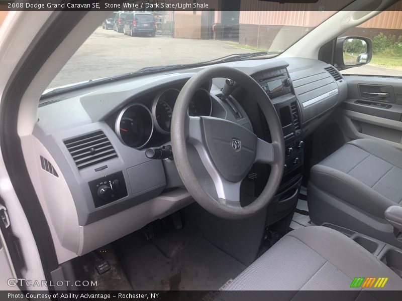 Stone White / Dark Slate/Light Shale 2008 Dodge Grand Caravan SE