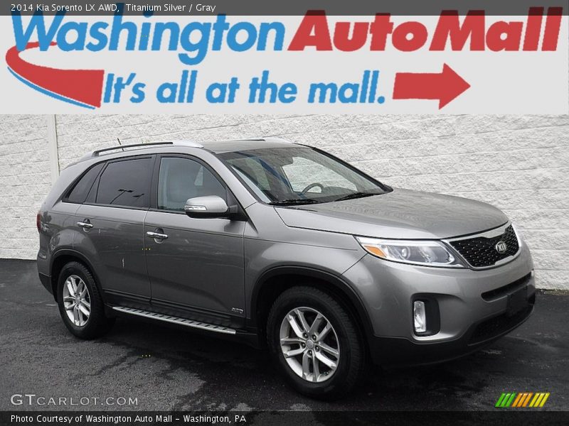 Titanium Silver / Gray 2014 Kia Sorento LX AWD