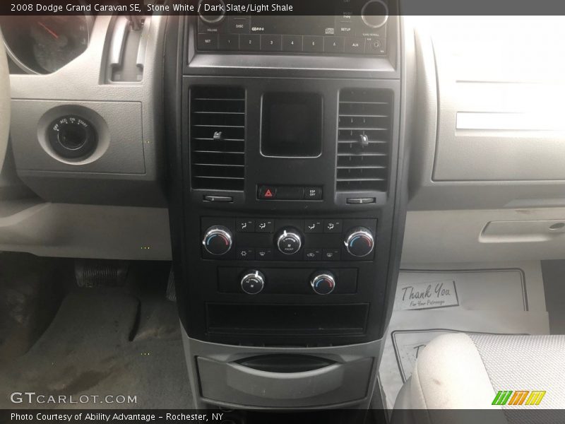 Stone White / Dark Slate/Light Shale 2008 Dodge Grand Caravan SE