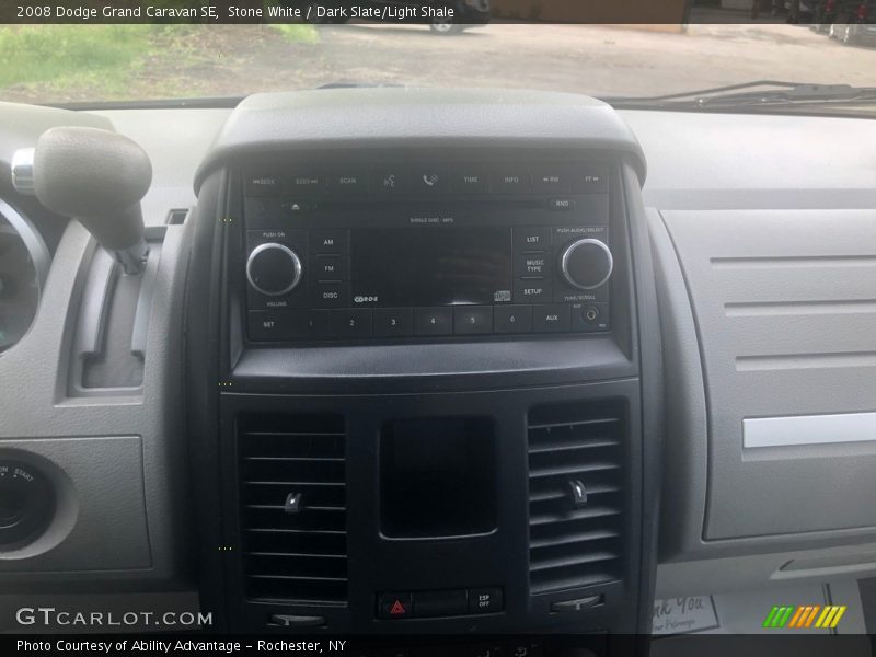 Stone White / Dark Slate/Light Shale 2008 Dodge Grand Caravan SE