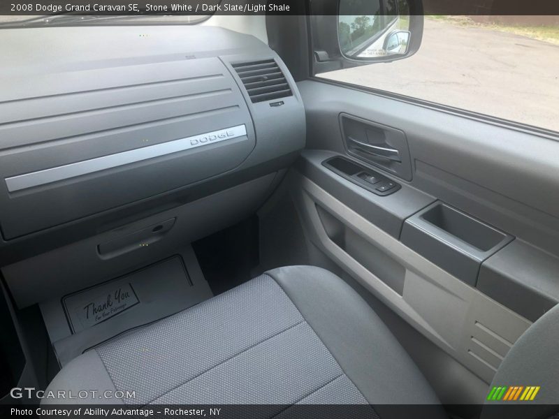 Stone White / Dark Slate/Light Shale 2008 Dodge Grand Caravan SE