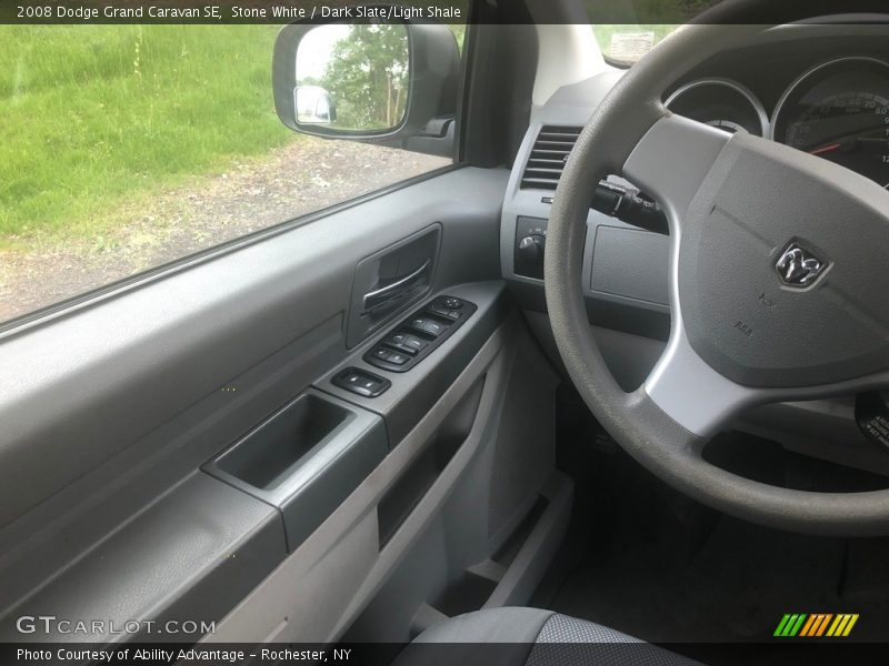 Stone White / Dark Slate/Light Shale 2008 Dodge Grand Caravan SE