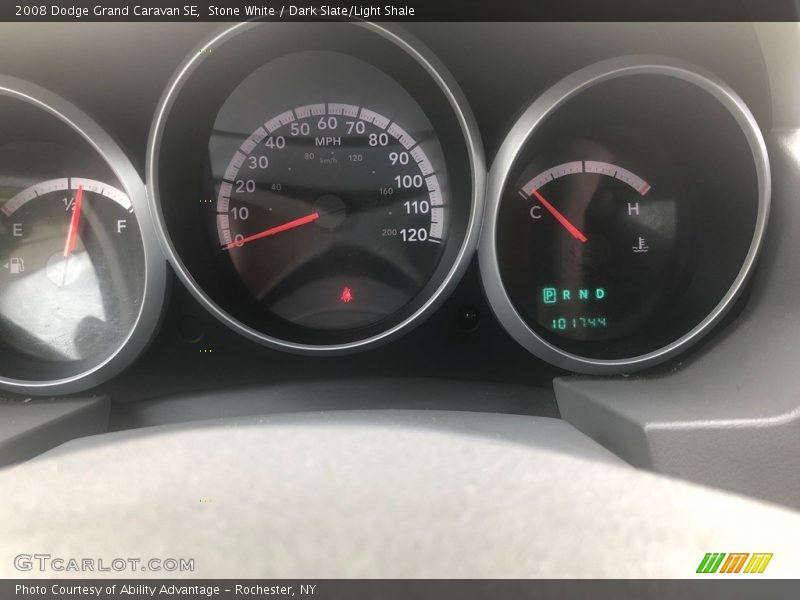 Stone White / Dark Slate/Light Shale 2008 Dodge Grand Caravan SE