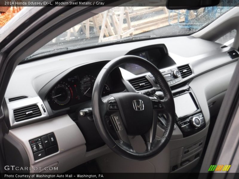 Modern Steel Metallic / Gray 2014 Honda Odyssey EX-L