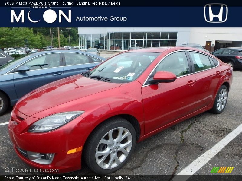 Sangria Red Mica / Beige 2009 Mazda MAZDA6 s Grand Touring