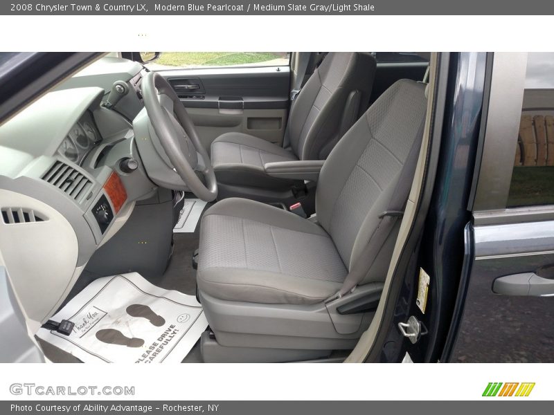Modern Blue Pearlcoat / Medium Slate Gray/Light Shale 2008 Chrysler Town & Country LX