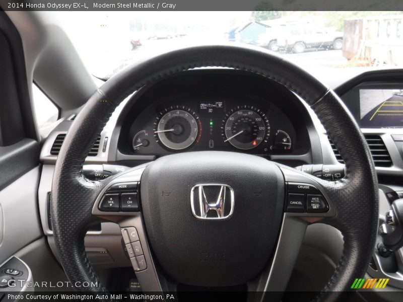 Modern Steel Metallic / Gray 2014 Honda Odyssey EX-L