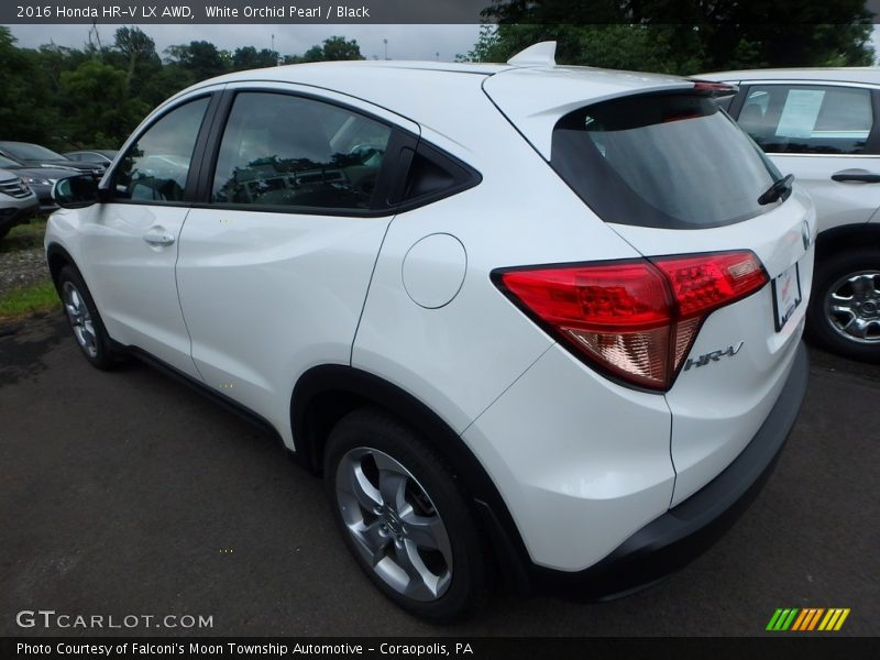 White Orchid Pearl / Black 2016 Honda HR-V LX AWD