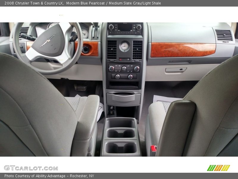 Modern Blue Pearlcoat / Medium Slate Gray/Light Shale 2008 Chrysler Town & Country LX