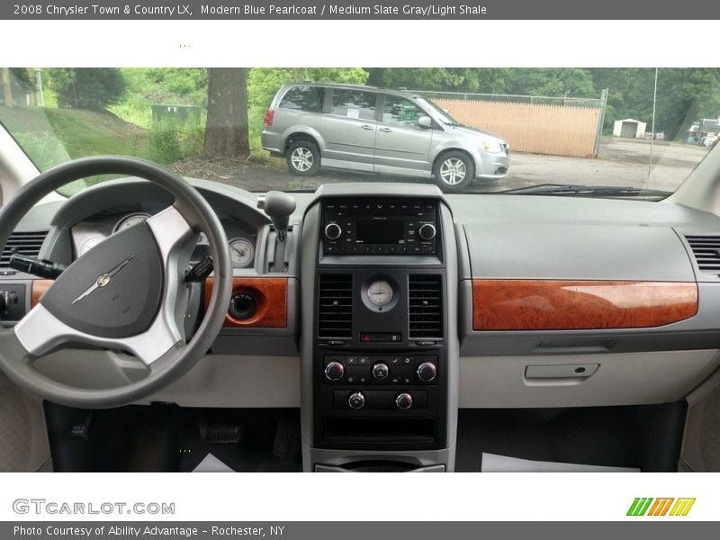 Modern Blue Pearlcoat / Medium Slate Gray/Light Shale 2008 Chrysler Town & Country LX