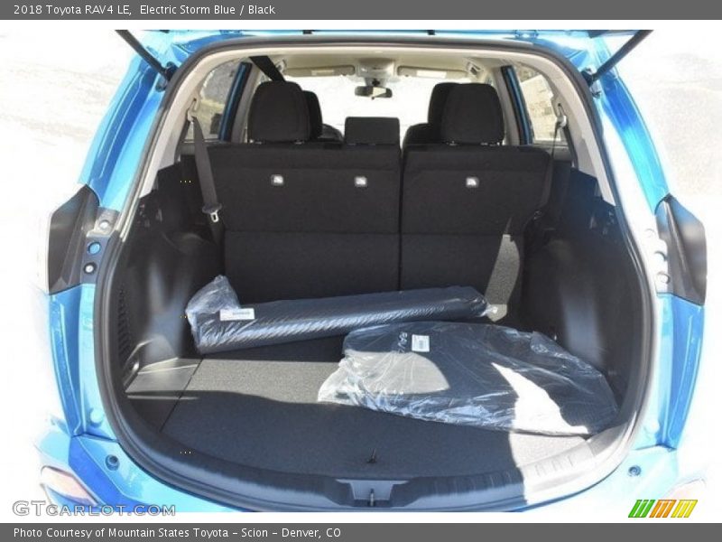 Electric Storm Blue / Black 2018 Toyota RAV4 LE