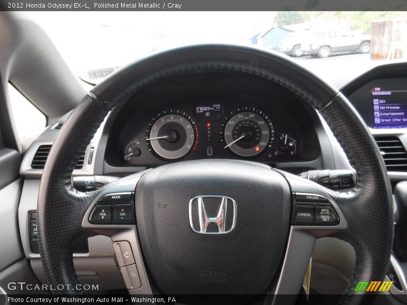 Polished Metal Metallic / Gray 2012 Honda Odyssey EX-L
