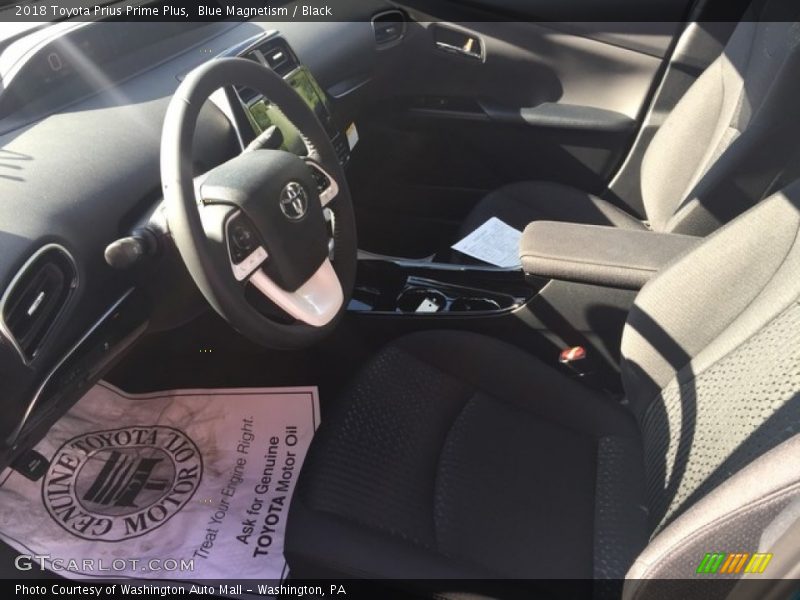 Blue Magnetism / Black 2018 Toyota Prius Prime Plus