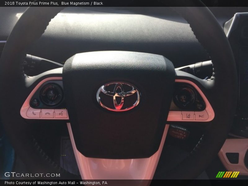 Blue Magnetism / Black 2018 Toyota Prius Prime Plus