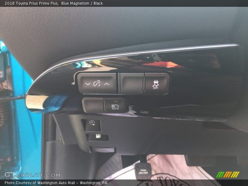 Blue Magnetism / Black 2018 Toyota Prius Prime Plus
