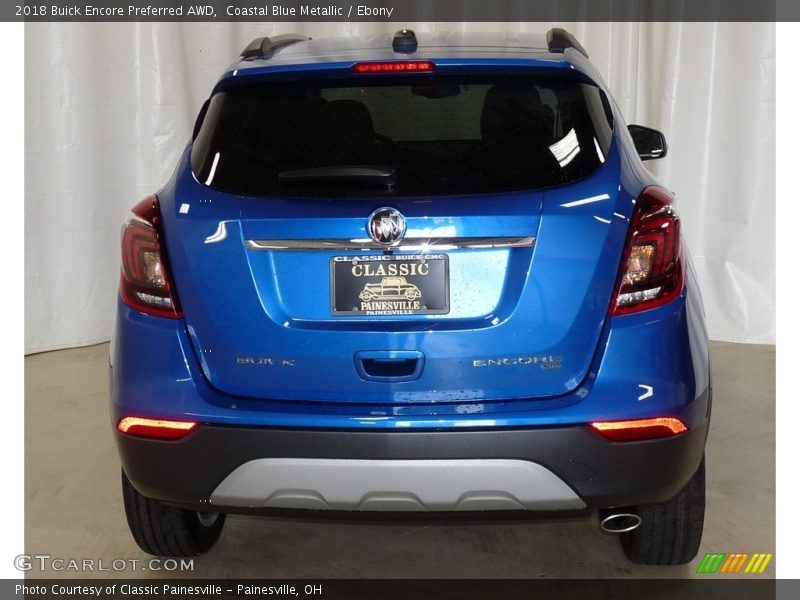 Coastal Blue Metallic / Ebony 2018 Buick Encore Preferred AWD