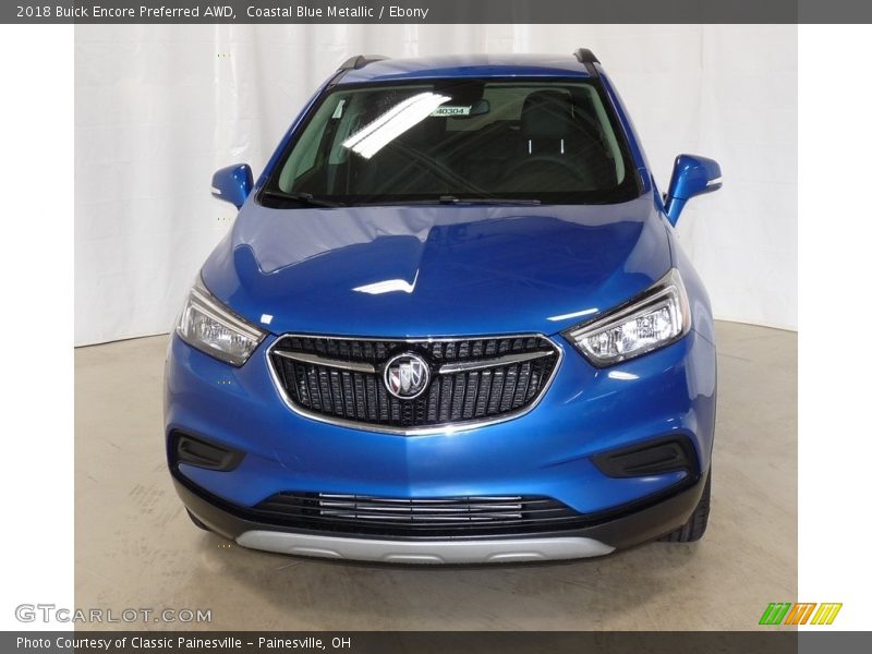 Coastal Blue Metallic / Ebony 2018 Buick Encore Preferred AWD