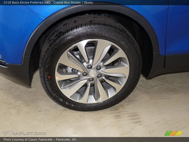 Coastal Blue Metallic / Ebony 2018 Buick Encore Preferred AWD