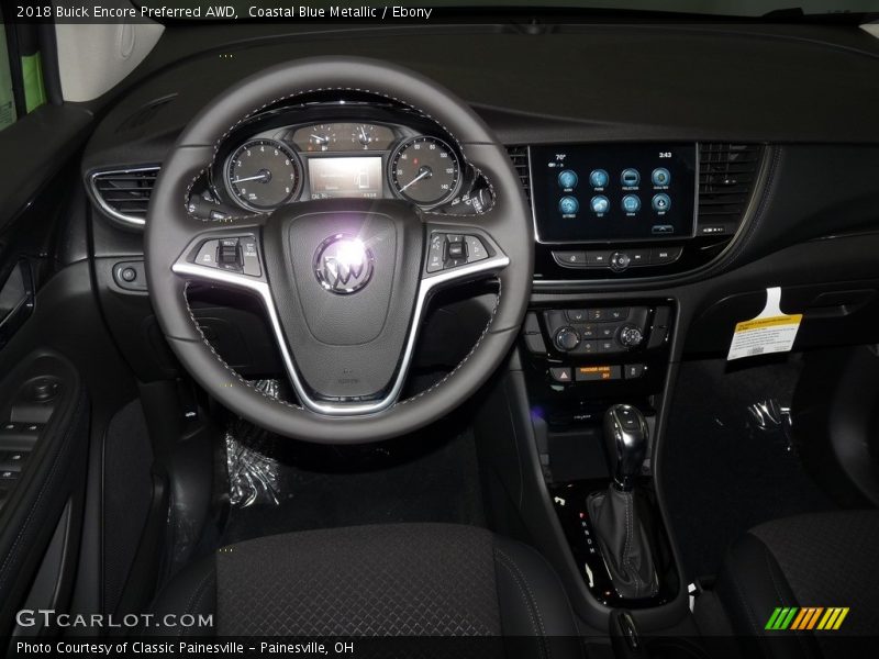 Coastal Blue Metallic / Ebony 2018 Buick Encore Preferred AWD
