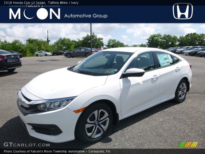 Taffeta White / Ivory 2018 Honda Civic LX Sedan