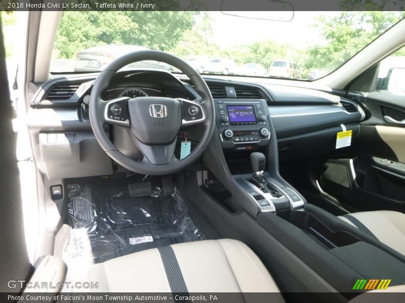 Taffeta White / Ivory 2018 Honda Civic LX Sedan