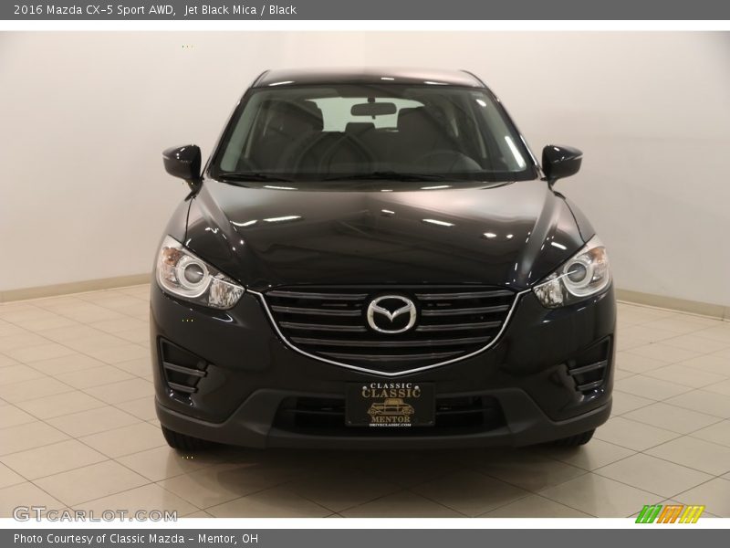 Jet Black Mica / Black 2016 Mazda CX-5 Sport AWD
