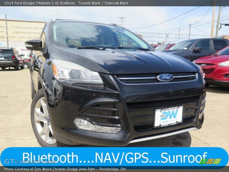 Tuxedo Black / Charcoal Black 2014 Ford Escape Titanium 2.0L EcoBoost