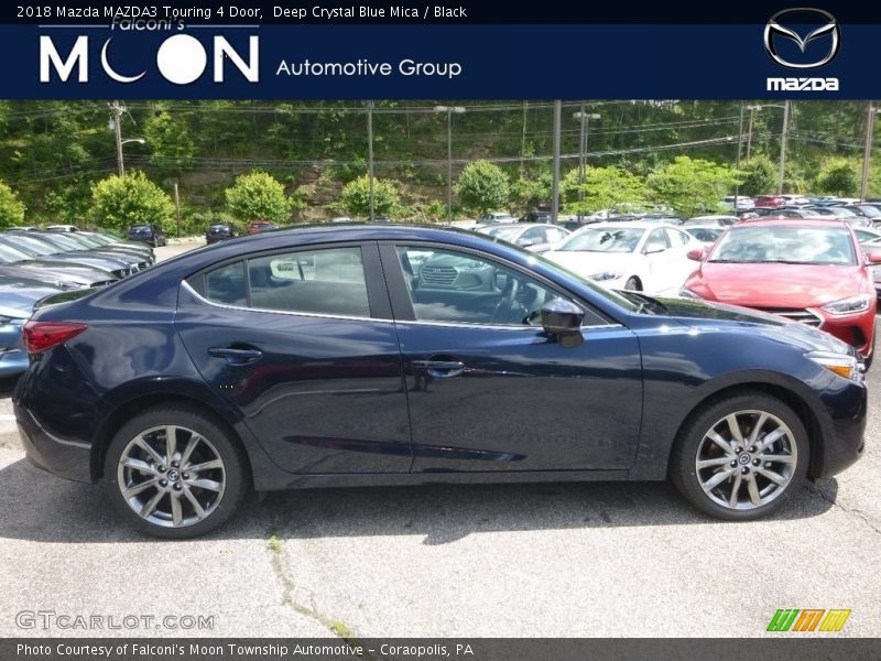 Deep Crystal Blue Mica / Black 2018 Mazda MAZDA3 Touring 4 Door